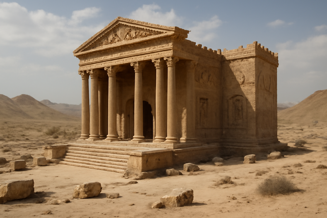 Templo del Imperio Parto, arquitectura persa antigua
