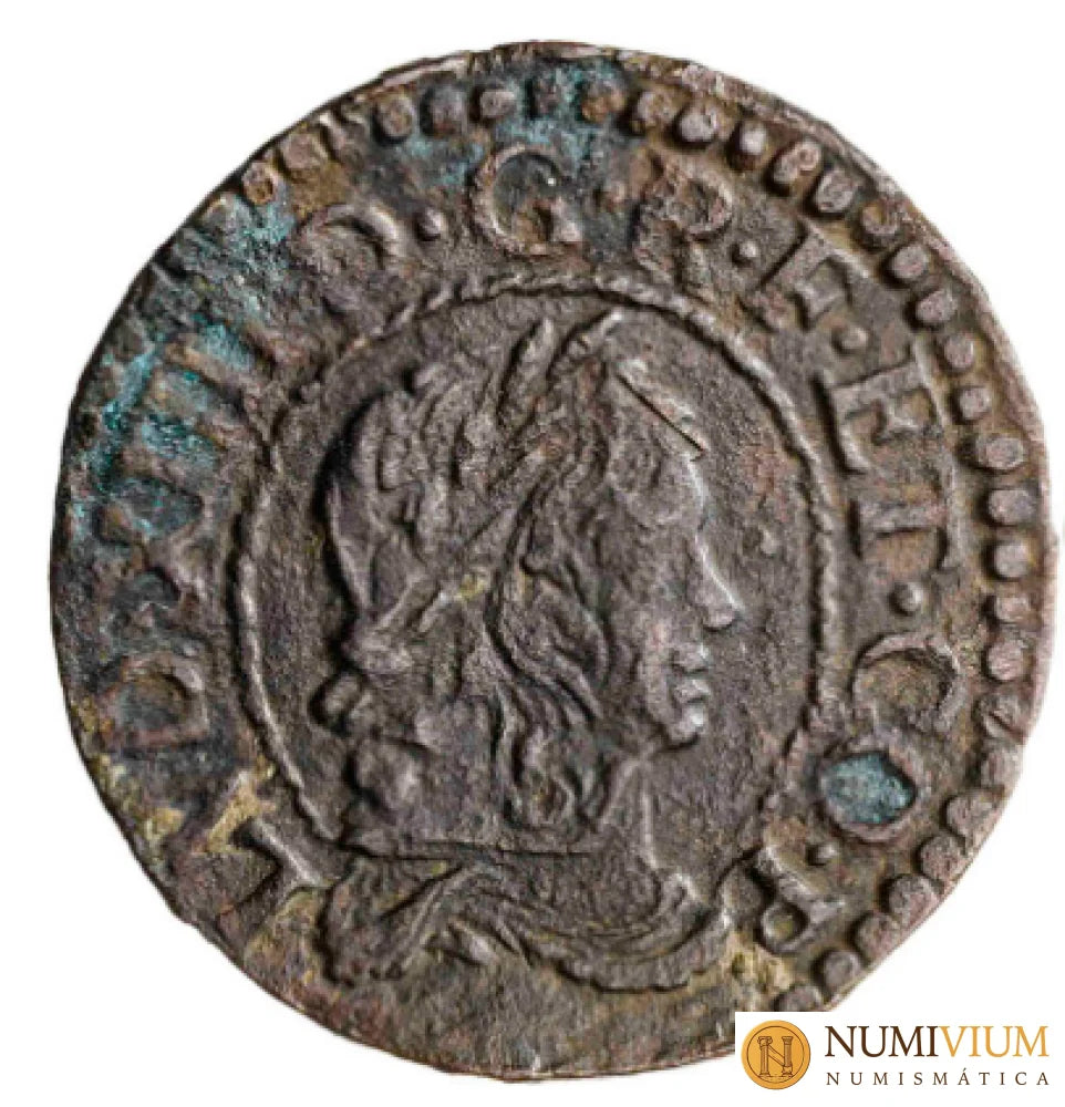 1643. Guerra dels Segadors. Barcelona. 1 sisè. Luis XIV Primer busto