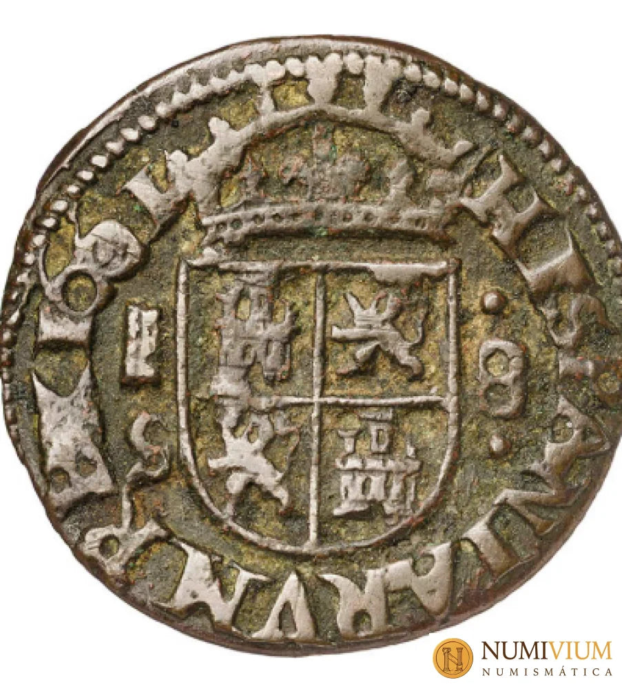 1661. Felipe IV. Segovia. S. 8 maravedís. Escasa. MBC