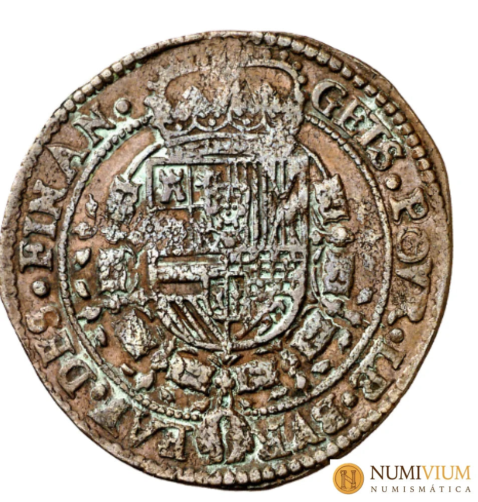 1683. Carlos II. Bruselas. Oficina Imperial de Finanzas. Jetón. Jetón