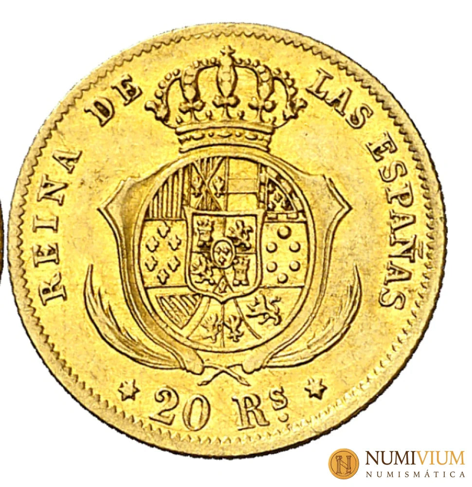 1862/1. I1862/1. Isabel II. Madrid. 20 reales. RARA