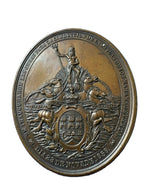 ISABEL II. Medalla. 1858. LA HABANA. CONDUCCIÓN DE AGUAS A LA HABANA.Escasa. Excelente estado. EBC+