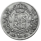 Isabel II (1833-1868). 1 Real. Madrid 1848. MBC+