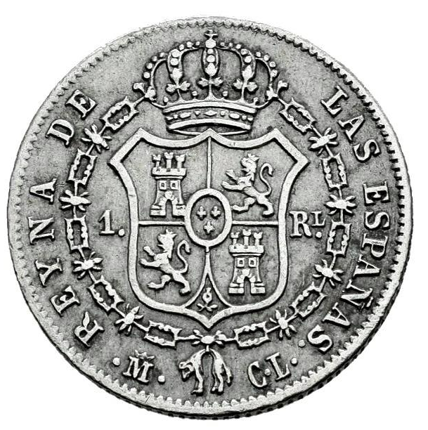 Isabel II (1833-1868). 1 Real. Madrid 1848. MBC+