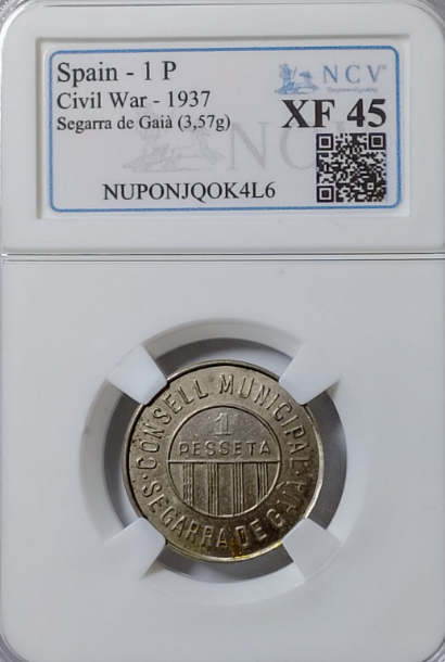 Segarra de Gaia. Serie completa. Raras. Encapsuladas. XF-40, XF-45.