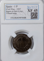 Segarra de Gaia. Serie completa. Raras. Encapsuladas. XF-40, XF-45.