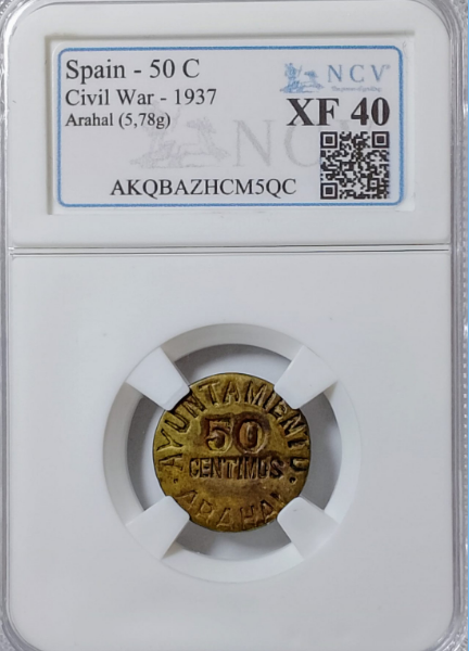 Ayuntamiento de Arahal. Serie completa. Raras. EBC/EBC+. Encapsuladas.