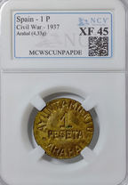 Ayuntamiento de Arahal. Serie completa. Raras. EBC/EBC+. Encapsuladas.