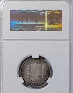 Alfonso XIII (1886-1931). Puerto Rico. 20 centavos. 1895. Escasa así. Encapsulada AU58 (EBC+)