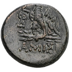 Ponto. Amisos. Época de MITRÍDATES VI EUPÁTOR. Eupátor (circa 105-90 o 90-85 a.C.). Bronce.