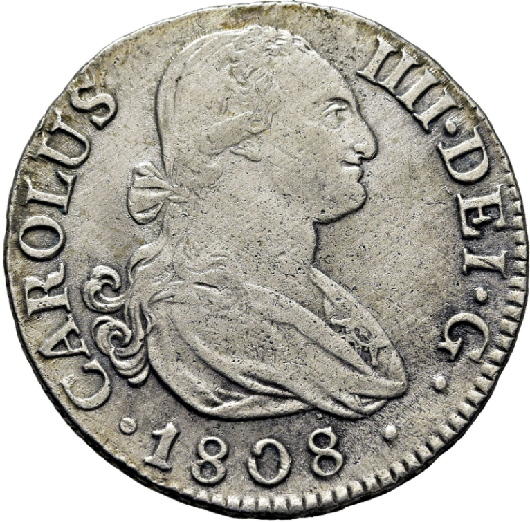 CARLOS IV. Madrid. 2 reales. 1808. AI. EBC-