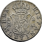 CARLOS IV. Madrid. 2 reales. 1808. AI. EBC-