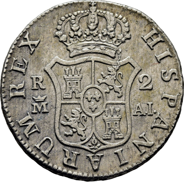 CARLOS IV. Madrid. 2 reales. 1808. AI. EBC-
