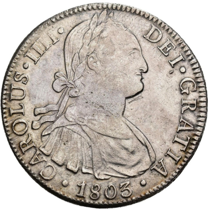 CARLOS IV. 8 reales. 1803. México. FT. MBC+
