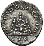 Caracalla (César, 196–198). Dracma. Capadocia. Cesarea. Año 5 del reinado de Septimio Severo.