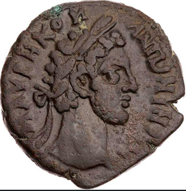 Cómodo, 177–192 d. C. Tetradracma de bilón (BI) del año 180/181 d. C. MBC