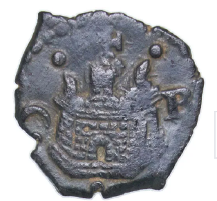 FELIPE II 1573 - 1589 B Blanca - Vellón Burgos