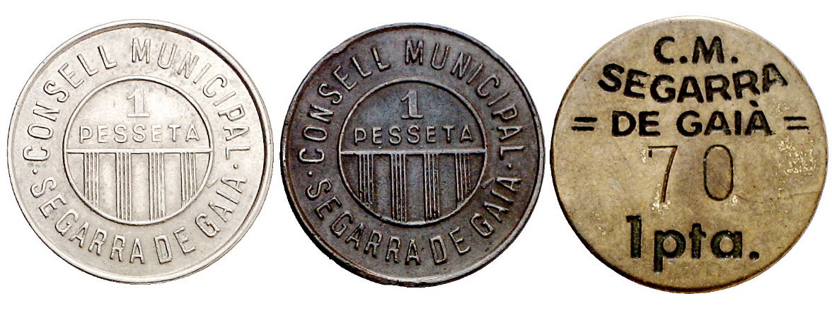 Segarra de Gaia. Serie completa. Raras. Encapsuladas. XF-40, XF-45.