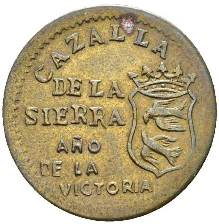 Cazalla de la Sierra (Sevilla). Bando Nacional. Rara. Bella .MBC+