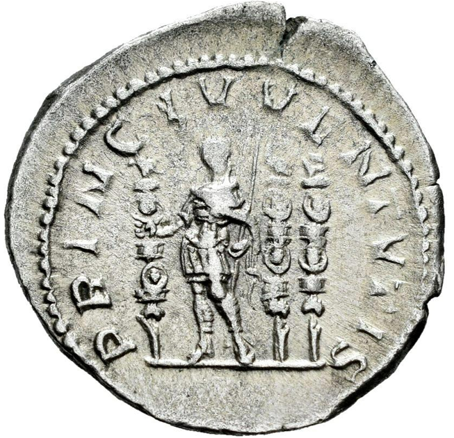 DIADUMENIANO. Denario. 217-218 d.C. Roma. (Ric-IV 102). Muy Escasa. MBC+