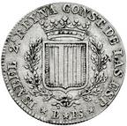 Isabel II (1833-1868). 1 peseta. 1836. Barcelona. PS. Escasa MBC+
