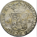 JOSÉ NAPOLEÓN. Madrid. 4 reales. 1812. RS. Muy escasa.