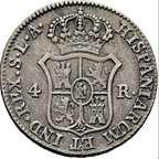 JOSÉ NAPOLEÓN. Sevilla. 4 reales. 1812. Posible sobrefecha sobre 1