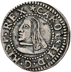 CARLOS II (1665-1700). 1 Croat.1687. Barcelona.