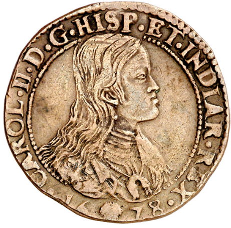 1678. Carlos II. Bruselas. Jetón. MBC