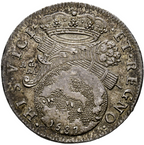 CARLOS II (1665-1700). Tari.  1687. Nápoles. EBC/EBC+. AU-55 Preciosa pátina.