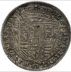 CARLOS II (1665-1700). Tari.  1687. Nápoles. EBC/EBC+. AU-55 Preciosa pátina.