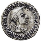 Reyes de Bactria. ANTIALKIDAS NIKEPHOROS (aprox. 130-120 a.C.). Dracma