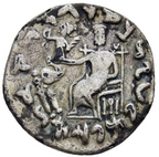 Reyes de Bactria. ANTIALKIDAS NIKEPHOROS (aprox. 130-120 a.C.). Dracma