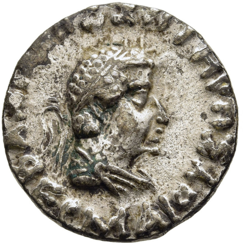 Reyes de Bactria. HERMAIOS SÓTER (aprox. 105-90 a.C.). Tetradracma