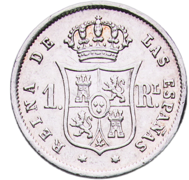 Isabel II. 1 Real. Madrid. 1860. EBC