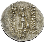 ARIOBARZANES I FILORROMANO (96-63 a.C.). Año regio 11. Dracma Eusebeia. EBC-