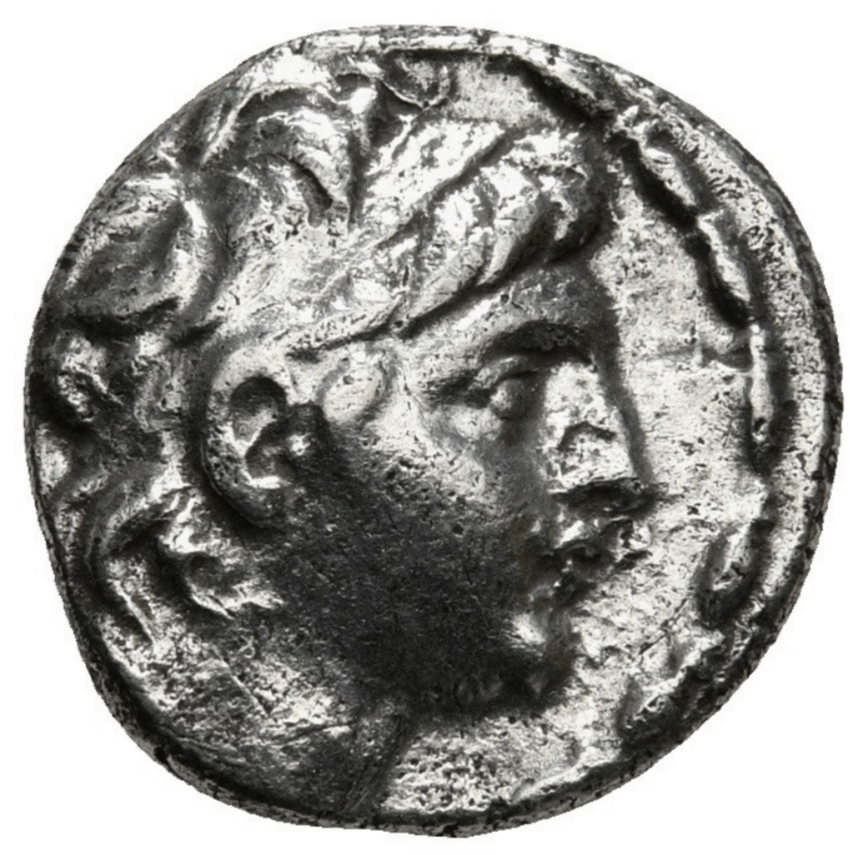 ANTÍOCO VII EUERGETES (SIDETES) (138-129 a.C.). Dracma de Damasco. Fechada. REY 15.