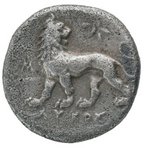IONIA. Mileto. (c. 350-325 a.C.). AR Dracma, magistrado Lykos.