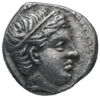REYES DE MACEDONIA, FILIPO II. Raro 1/5 de tetradracma de plata (359-336 a.C.) Anfípolis.