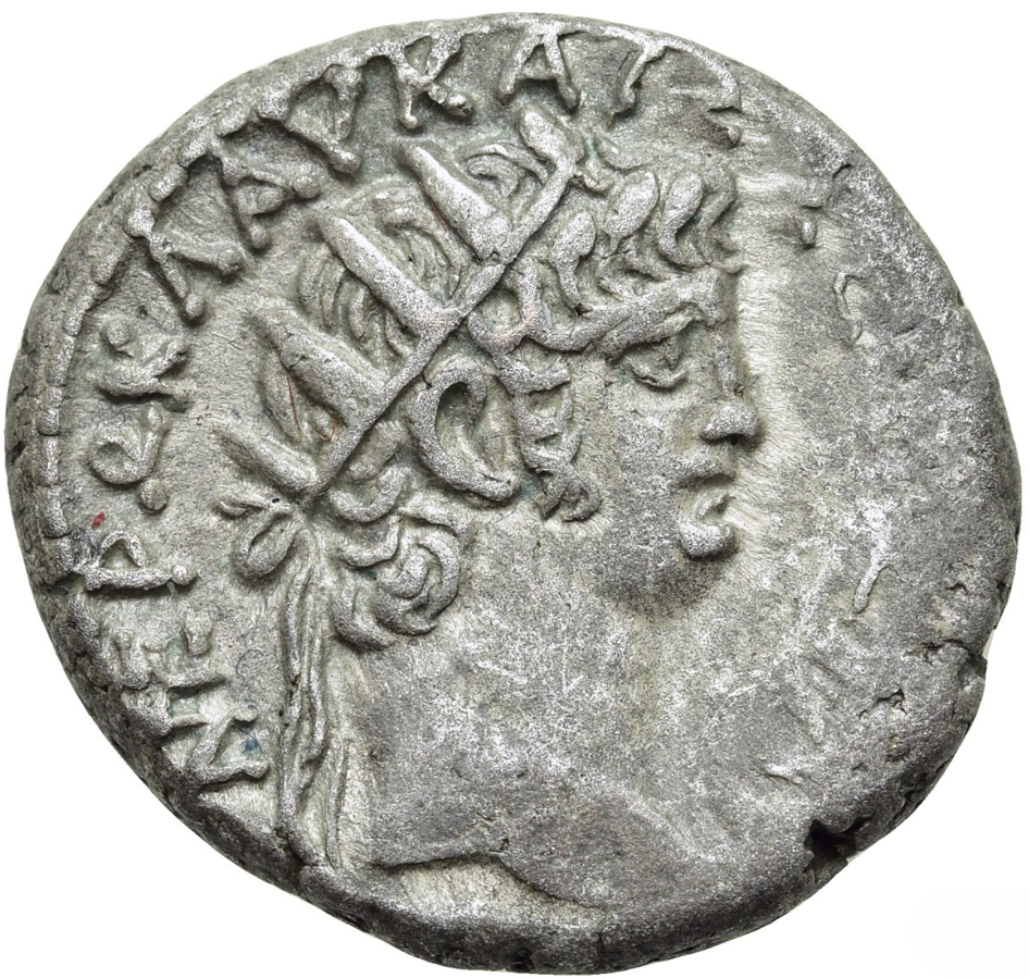 NERÓN, CON POPEA (54-68 d.C.). EGYPT. Alejandría. Tetradracma. año RY 11 (64/65 d.C.)