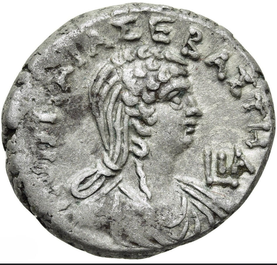 NERÓN, CON POPEA (54-68 d.C.). EGYPT. Alejandría. Tetradracma. año RY 11 (64/65 d.C.)