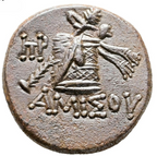 Ponto. Amisos. Época de Mitrídates VI Eupátor, 120-63 a.C. MBC+. Retrato de Perseo. Buen ejemplar.