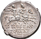 GENS SEMPRONIA. L. Sempronius Pitio. Denario. Roma (148 a.C.). EBC/EBC+