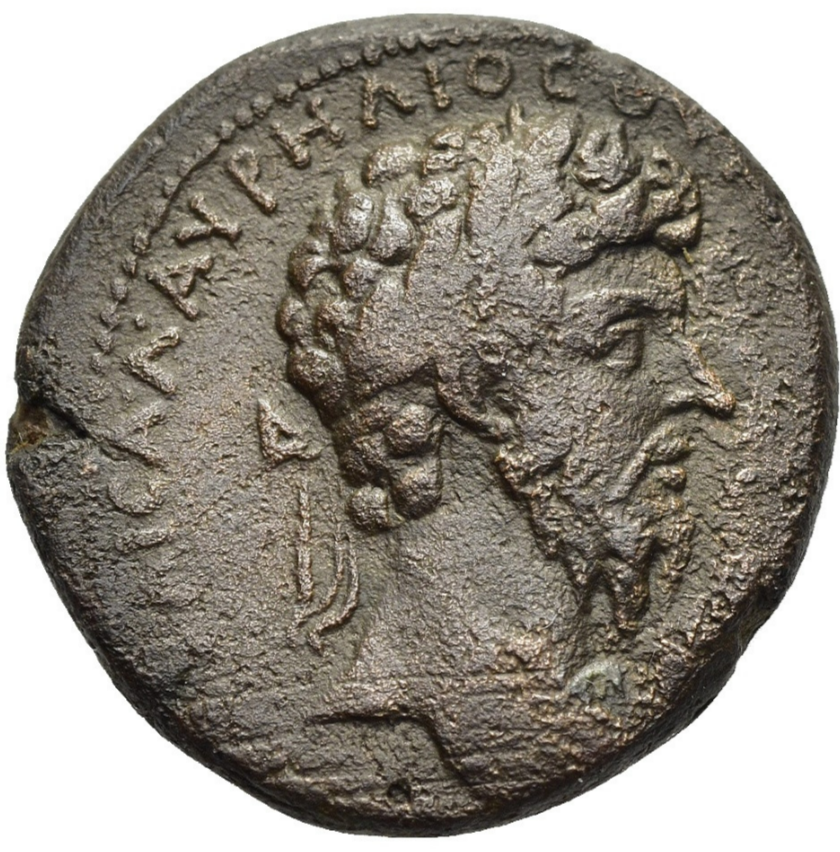 MARCO AURELIO (161-180 d.C.). Cyrrhestica. Hierópolis.
