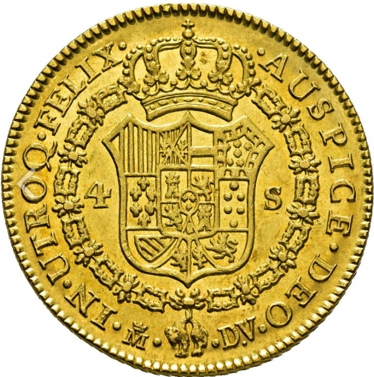 CARLOS III (1759-1788). Madrid. 4 Escudos. 1786. EBC-/EBC. Brillo original.