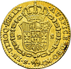 CARLOS III. Sevilla. 2 escudos. 1787. CM sobre CF. MBC+/EBC- Curiosidad ensayador.