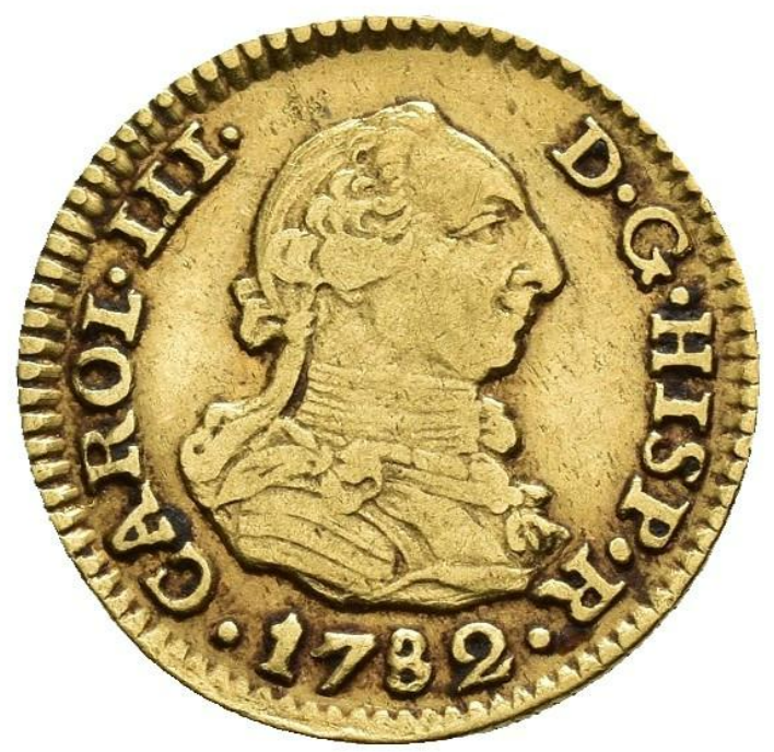 Carlos III. 1/2 Escudo. 1782 Sevilla CF. MBC. Rara.