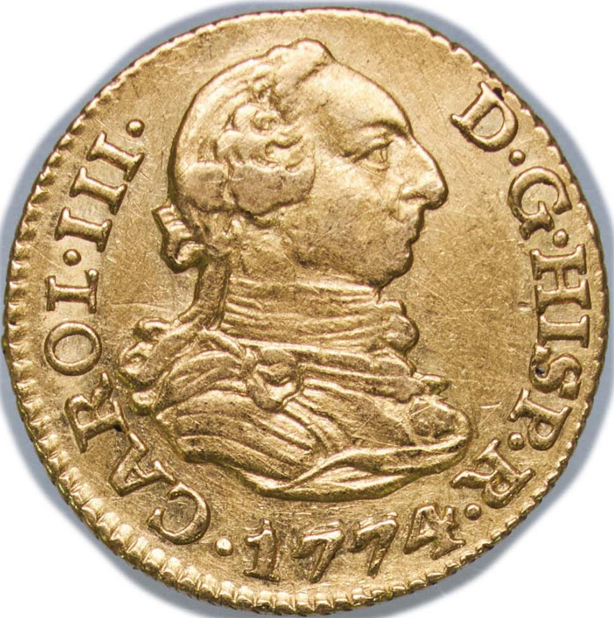 CARLOS III. Medio Escudo. 1774 Madrid M PJ. Casi Sin Circular