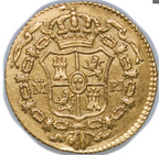 CARLOS III. Medio Escudo. 1774 Madrid M PJ. Casi Sin Circular