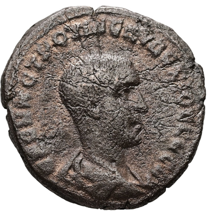 HERENIO ETRUSCO (249-251 d.C.). Tetradracma. Plata. Rara